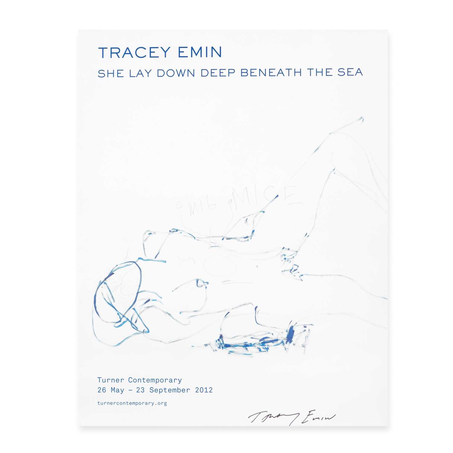 Lot 142 - Tracey Emin (British 1963-), 'She Lay Down Beneath The Sea', 2012