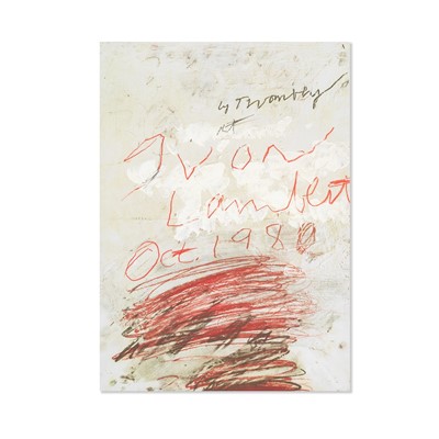 Lot 64 - Cy Twombly (American 1928-2011), 'Poster Project', 1980/2019