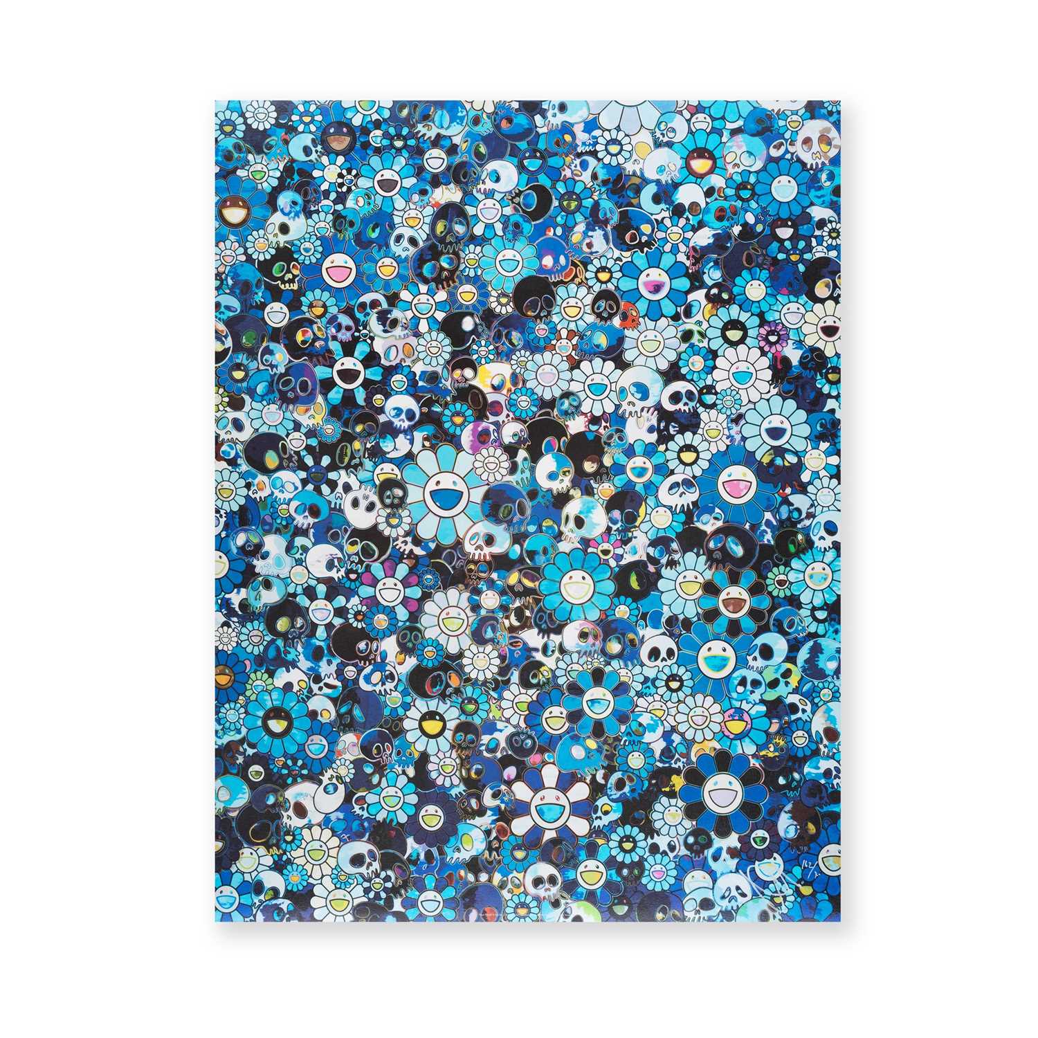 Lot 11 - Takashi Murakami (Japanese 1962-), 'Blue Flower & Skulls', 2012