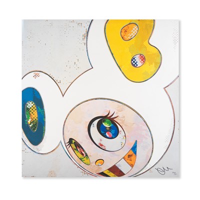 Lot 5 - Takashi Murakami (Japanese 1962-), 'And Then x6 (White: The Superflat Method, Blue and Yellow Ears)', 2013