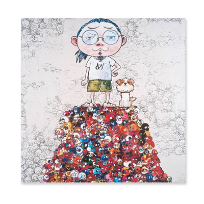 Lot 4 - Takashi Murakami (Japanese 1962-), 'Pom & Me: On the Red Mound of the Dead', 2013