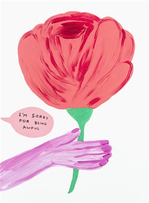 Lot 258 - David Shrigley (British b.1968), 'I'm Sorry For Being Awful', 2018