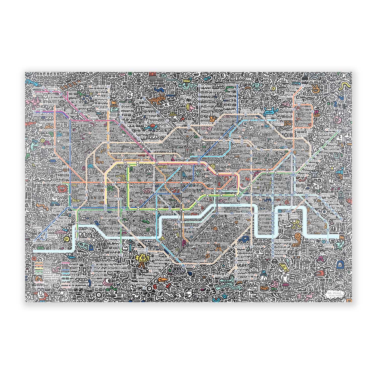 Lot 213 - Mr Doodle (British 1994-), 'Underground', 2017