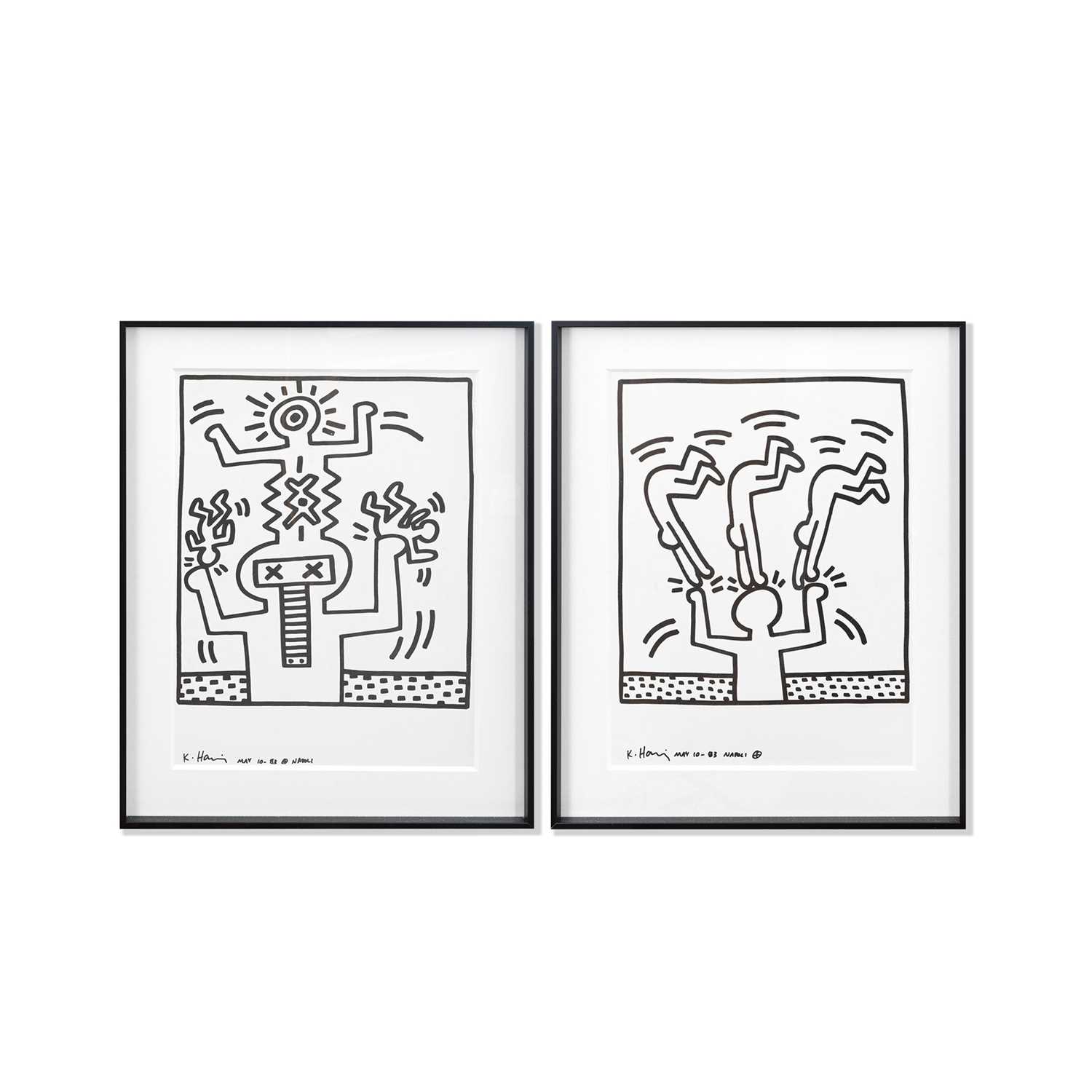 Lot 259 - Keith Haring (American 1958-1990), 'Naples Suite (Two Plates)', 1983