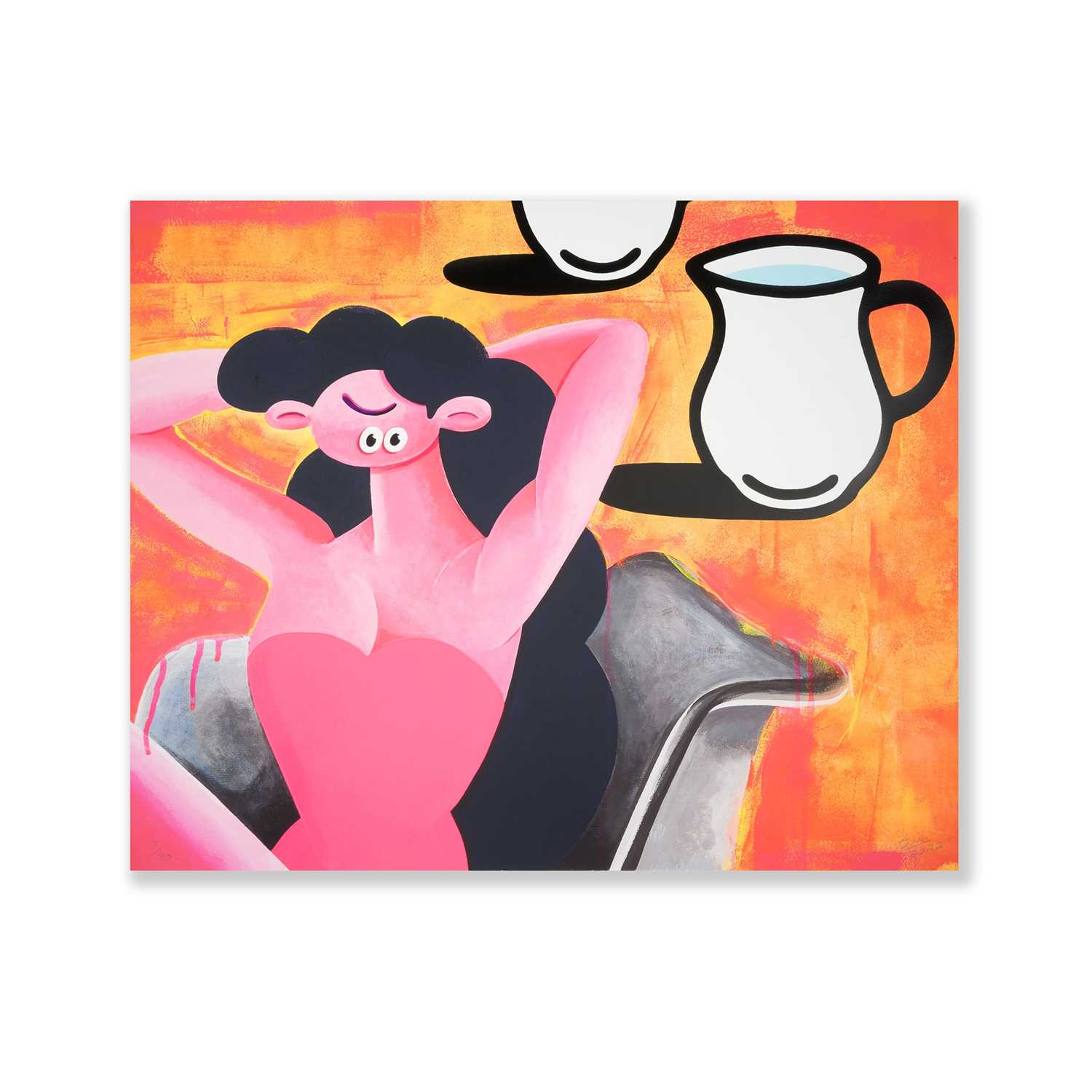 Lot 69 - Face Oka (Japanese 1984-), 'Water Makes Up Most Of The Human Body (Pink)', 2022