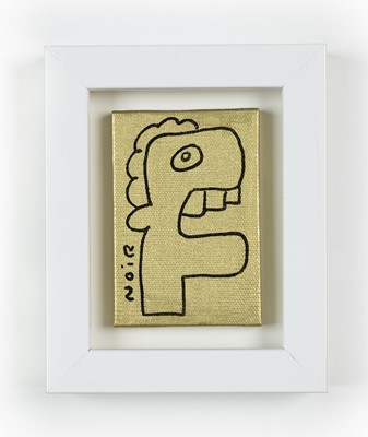 Lot 312 - Thierry Noir (French 1958-), 'Mini Canvas (Gold)', 2020