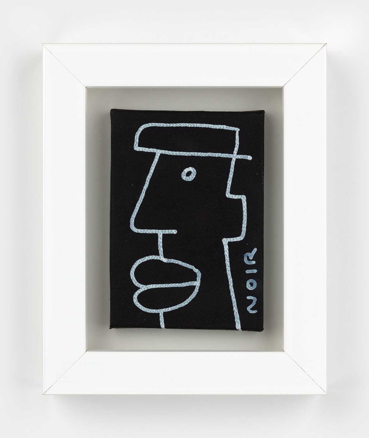Lot 289 - Thierry Noir (French 1958-), 'Mini Canvas (Black)', 2020