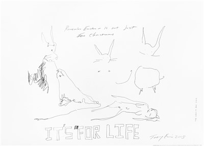 Lot 75 - Tracey Emin (British b.1963), 'Rabbits, It's For Life', 2005