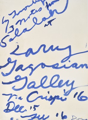 Lot 48 - Cy Twombly (American 1928-2011), 'Three Notes from Salalah Poster', 2008