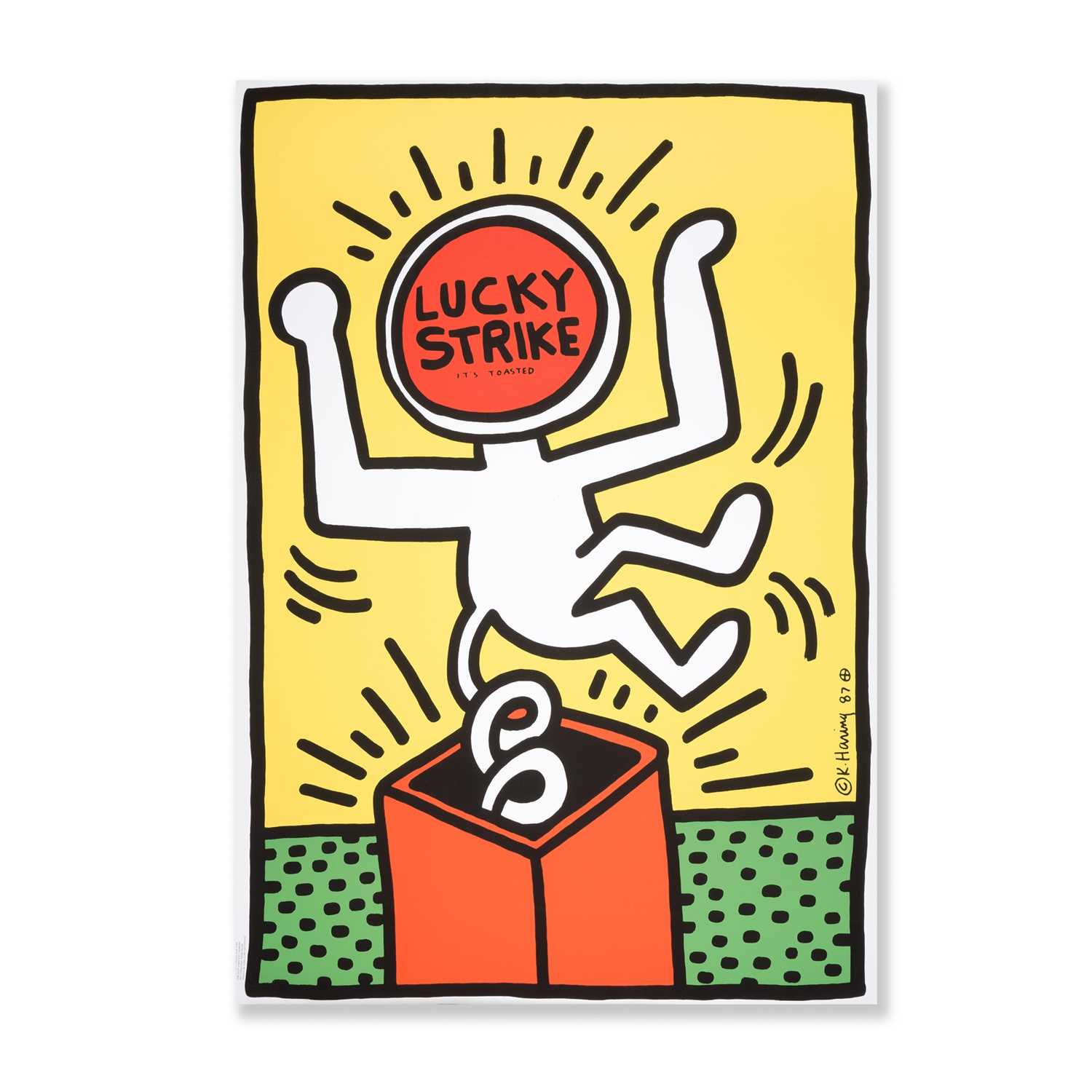 Lot 265 - Keith Haring (American 1958-1990), 'Lucky Strike II' 1987