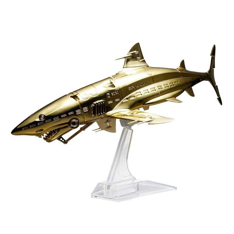 Lot 57 - Hajime Sorayama (Japanese 1947-), 'Sorayama Shark (Gold)', 2021