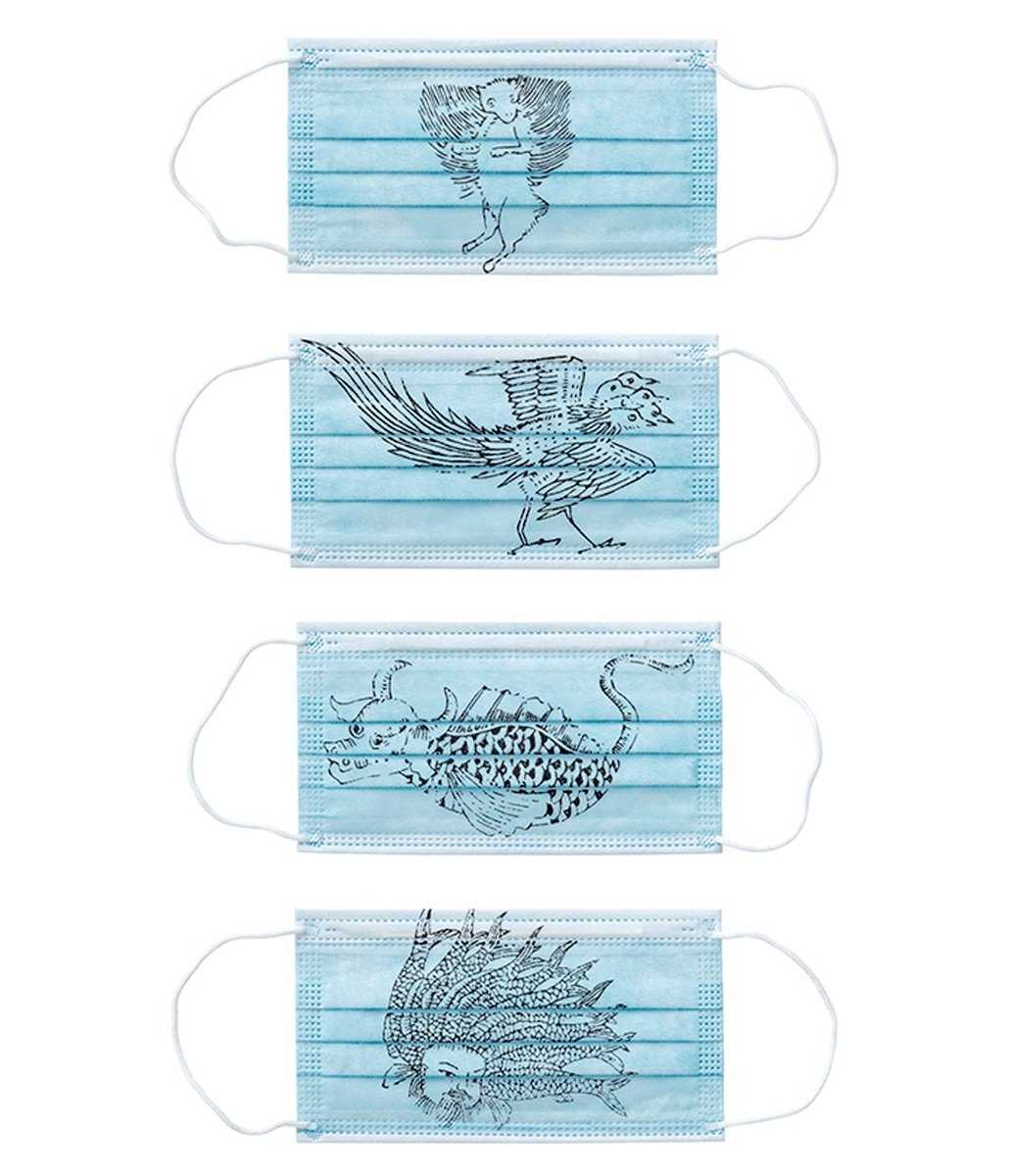 Lot 4 - Ai Weiwei (Chinese 1957-), 'Shanhaijing Masks (Set Of Four)', 2020