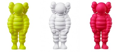 Lot 221 - Kaws (American 1974-), 'What Party (Yellow, Pink & White)', 2020
