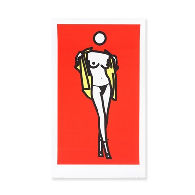 Lot 109 - Julian Opie (British 1958-), 'Woman Taking Off Man's Shirt. 5', 2003