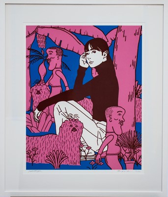Lot 153 - Kyne & Noncheleee (Collaboration), 'Untitled (Pink), 2024