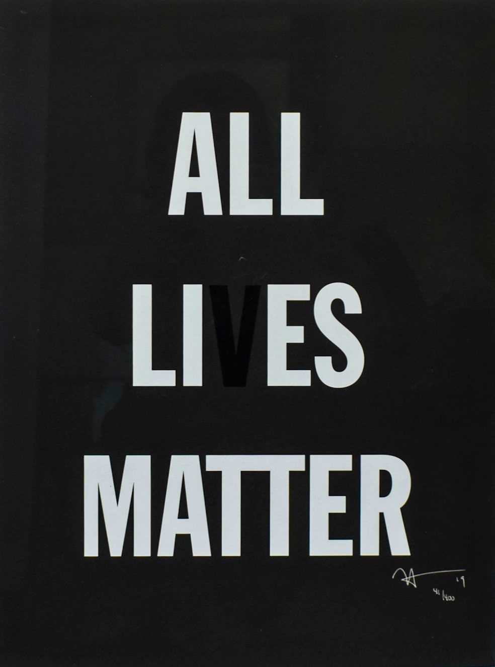 Lot 59 - Hank Willis Thomas (American 1976-), 'All Lies Matter', 2019