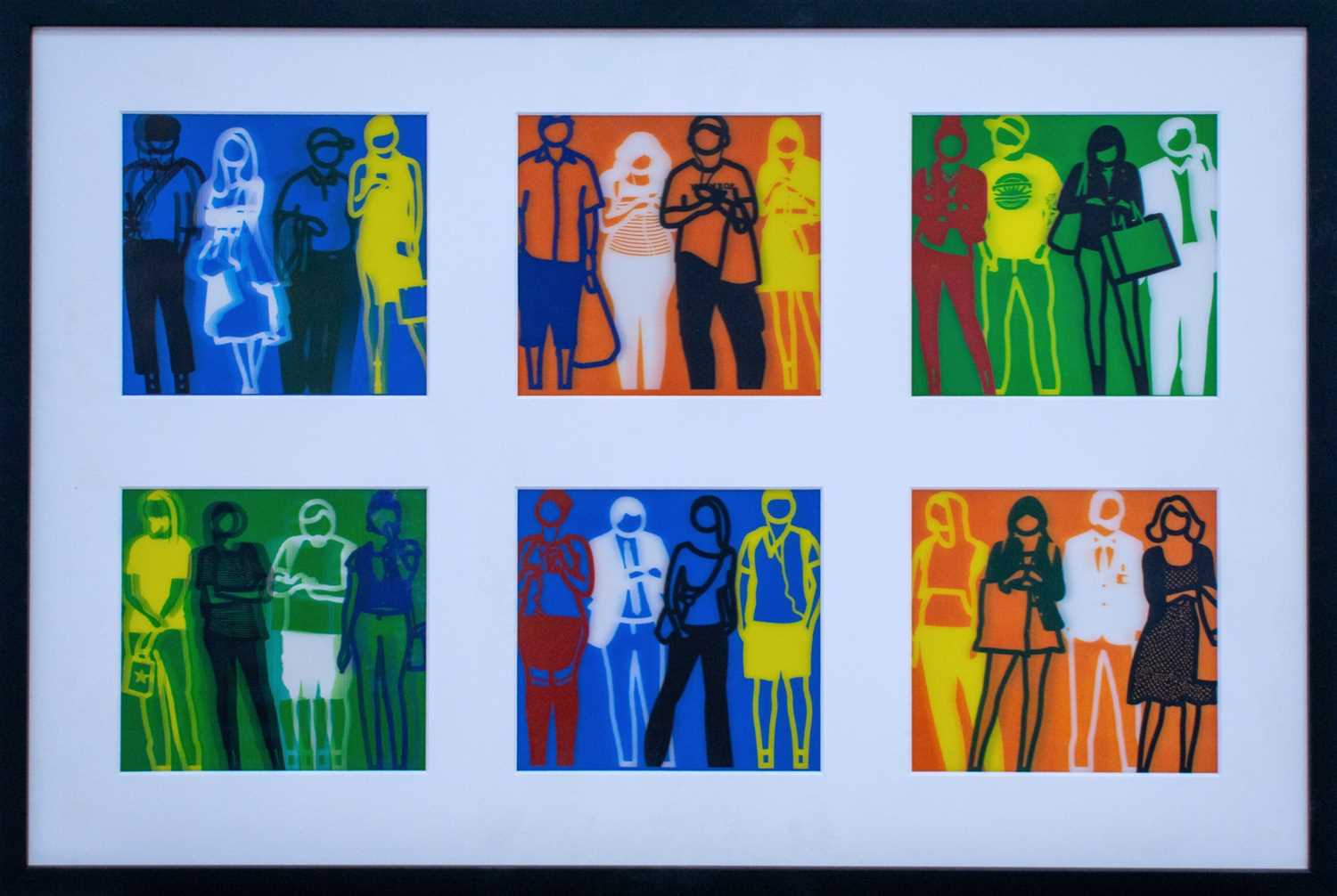 Lot 86 - Julian Opie (British 1958-) 'Standing People Lenticular', 2019