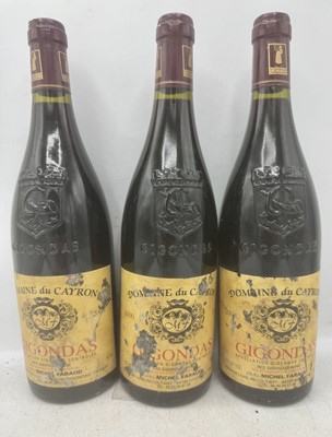 Lot 195 - 6 bottles 2000 Gigondas Domaine de Cayron