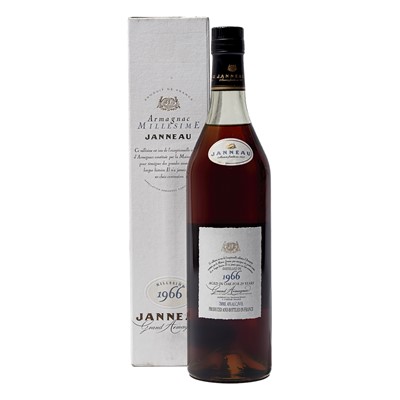 Lot 308 - 3 bottles 1966 Janneau Grand Armagnac