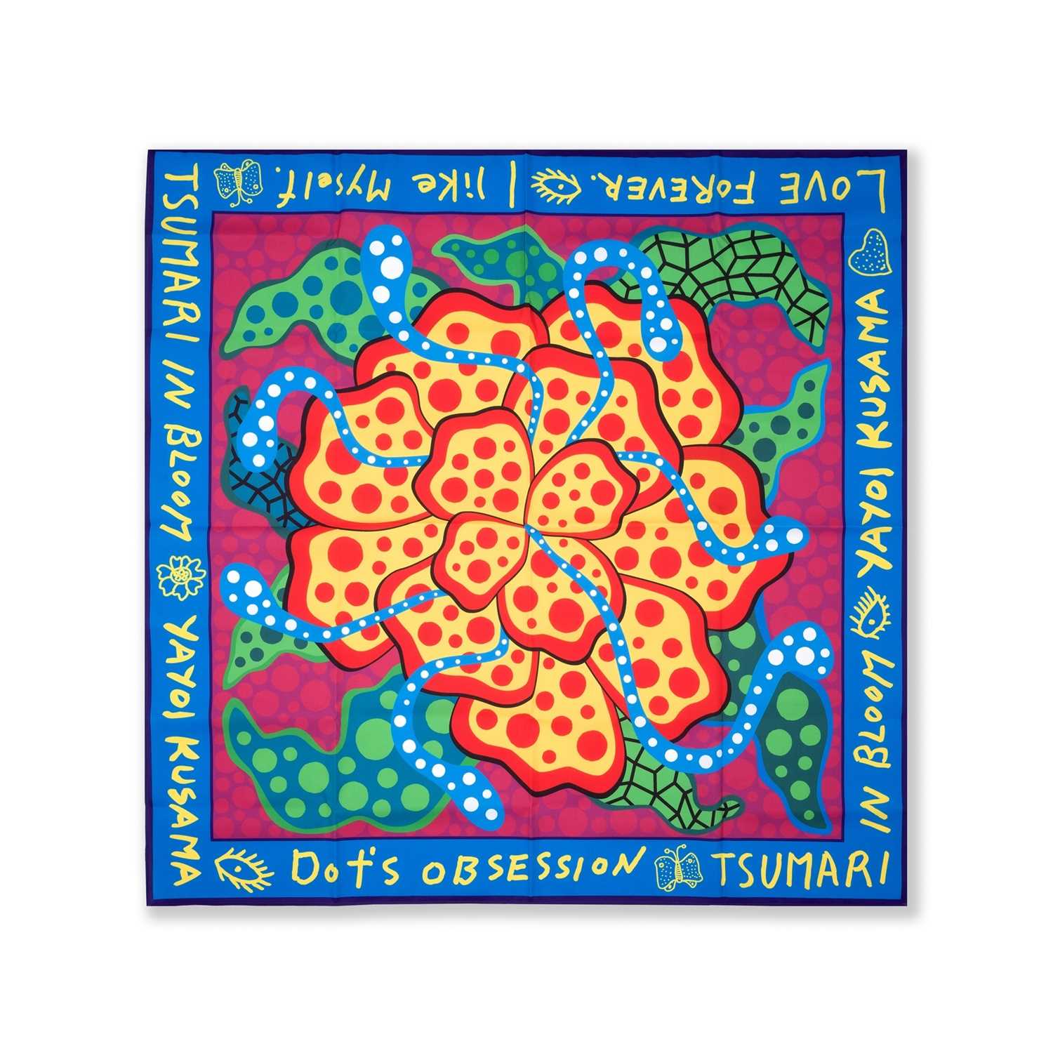 Lot 137 - Yayoi Kusama (Japanese 1929-), 'Tsumari In Bloom - Wrapping Cloth', 2018