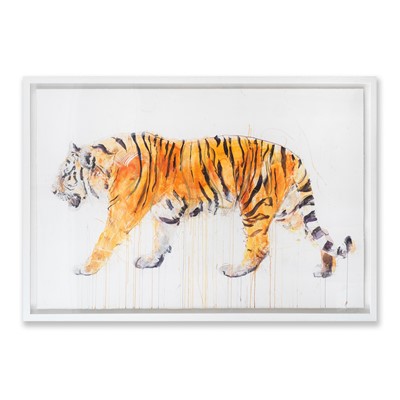 Lot 54 - Dave White (British 1971-), 'Tiger (24ct Gold Leaf XL)'