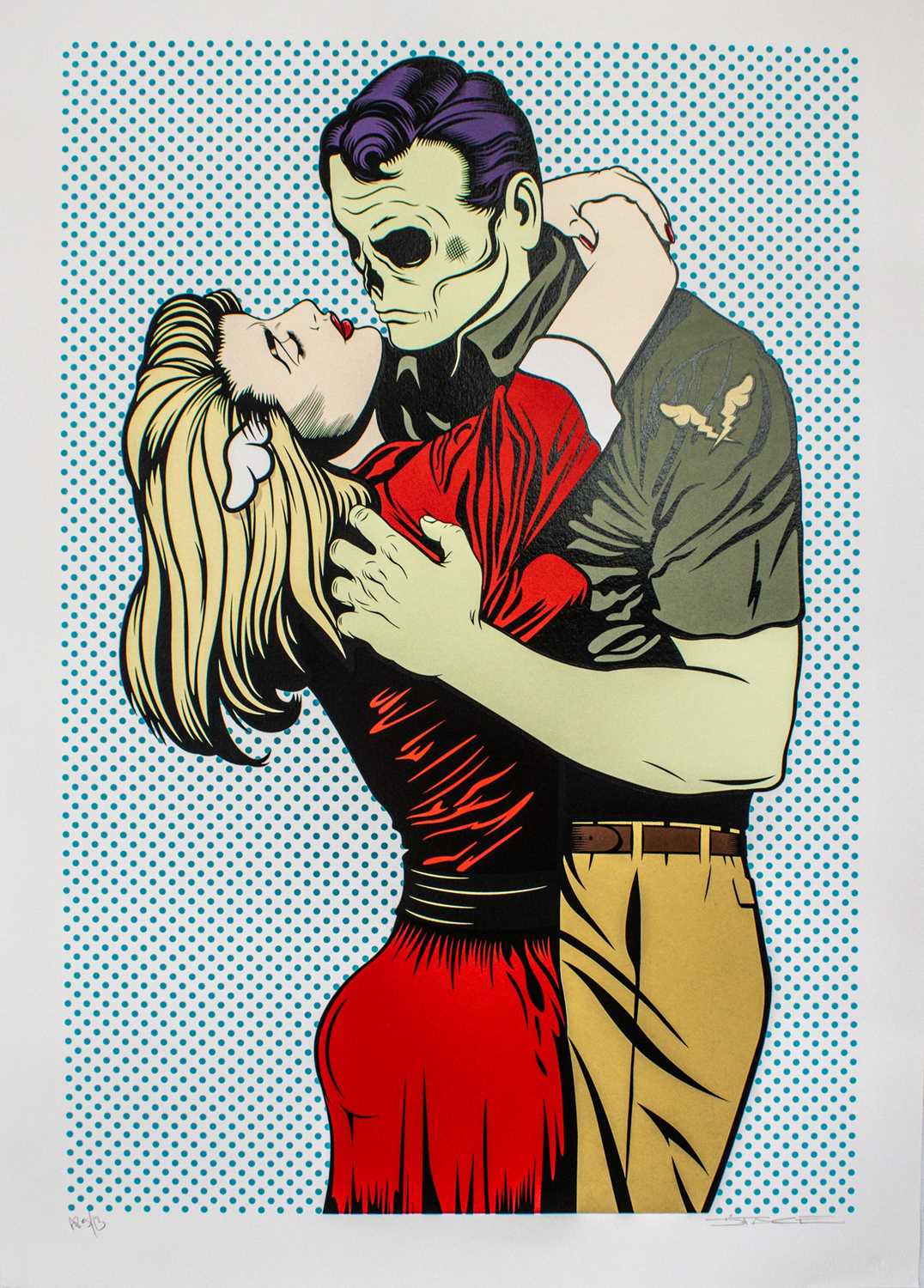 Lot 49 - D*Face (British 1978-), 'Love Won't Tear Us Apart', 2018