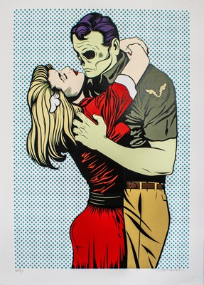 Lot 49 - D*Face (British 1978-), 'Love Won't Tear Us Apart', 2018