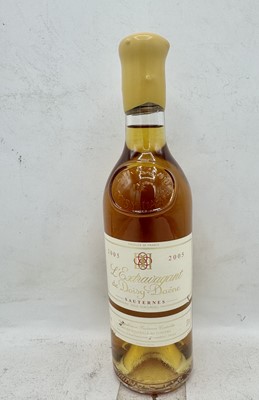 Lot 145 - 1 half-bottle 2005 L'Extravagant de Doisy-Daene