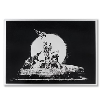 Lot 175a - Banksy (British 1974-), ‘Flag (Silver)’, 2006