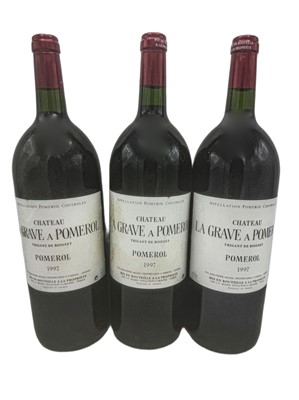 Lot 49 - 6 magnums 1997 Ch La Grave a Pomerol
