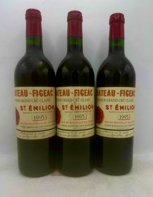 Lot 93 - 3 bottles 1993 Ch Figeac