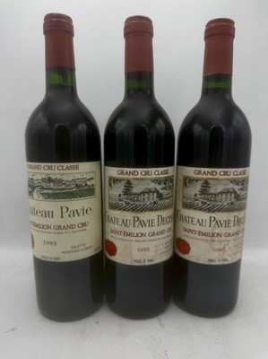 Lot 110 - 3 bottles Mixed Ch Pavie and Pavie-Decesse
