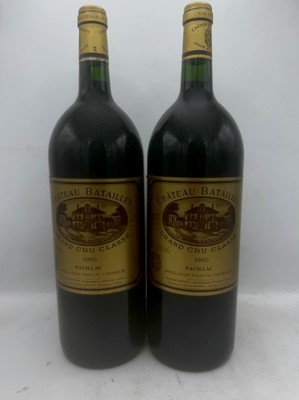 Lot 122 - 2 magnums 1995 Ch Batailley