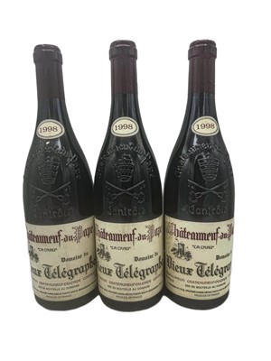 Lot 206 - 7 bottles and 2 half-bottles Mixed Vieux Telegraphe