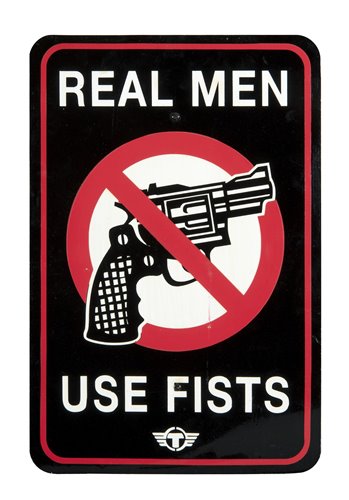 Lot 330 - TrustoCorp (American), ‘Real Men Use Fists’, 2012