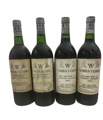 Lot 286 - 4 bottles Mixed Yarra Yering Dry Red No 1 Cabernet Sauvignon