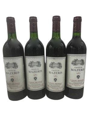 Lot 63 - 12 bottles 1985 Ch Ma`zeris