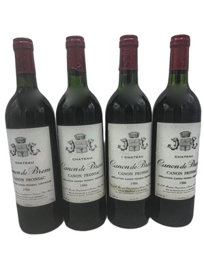 Lot 64 - 12 bottles 1986 Ch Canon de Brem