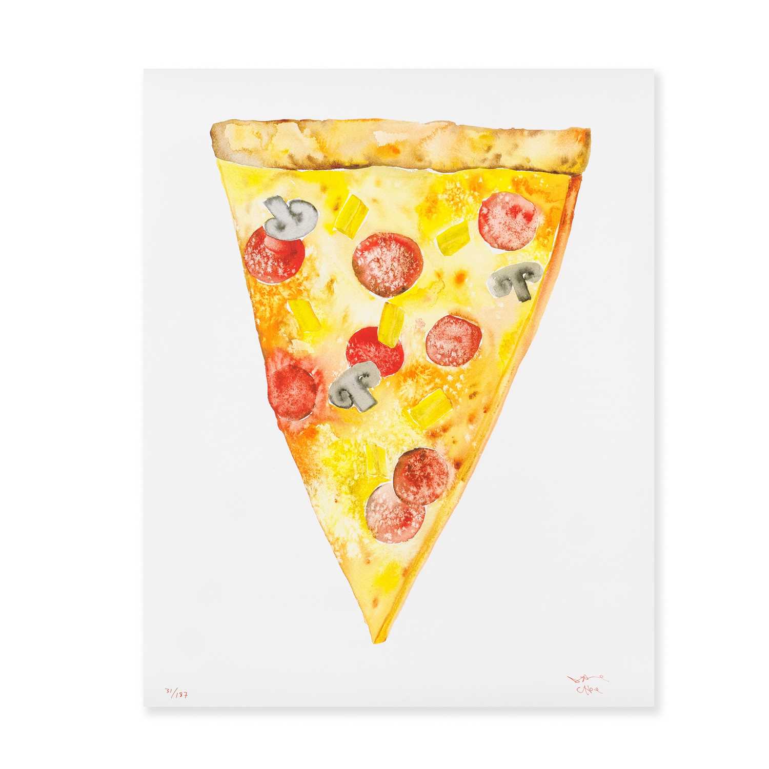 Lot 56 - David Choe (American 1976-), 'Pizza Print (Loaded Edition)', 2013