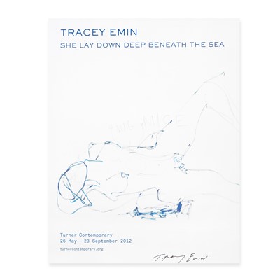 Lot 117 - Tracey Emin (British 1963-), 'She Lay Down Beneath The Sea', 2012