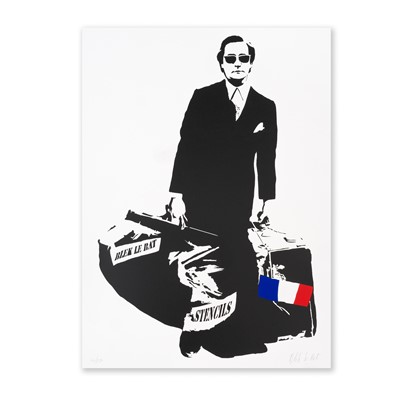 Lot 193 - Blek Le Rat (French 1951-), 'Man Who Walks Through Walls', 2007