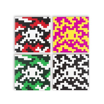 Lot 201 - Invader (French 1969-), 'Camo Space Tiles', 2024