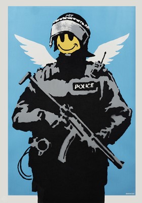 Lot 165 - Banksy (British 1974-), 'Flying Copper', 2003