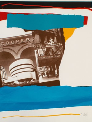 Lot 107 - Robert Motherwell (American 1915-1991), 'New York City Cultural Institutions, from the New York, New York portfolio', 1982