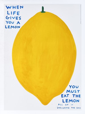 Lot 58 - David Shrigley (British 1968-), 'When Life Gives You A Lemon', 2021