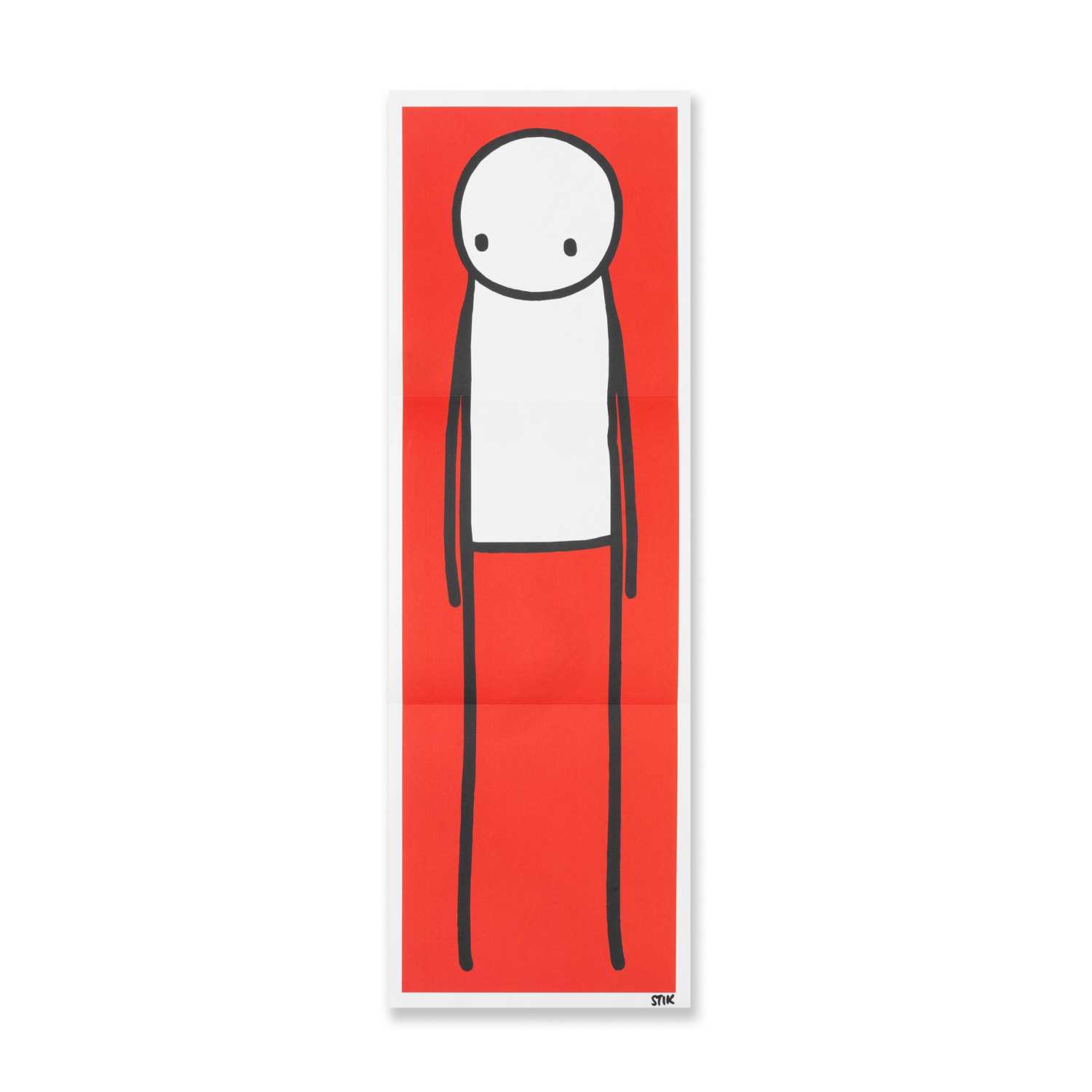 Lot 280 - Stik (British 1979-), 'Standing Figure (UK Big Issue Red), 2013
