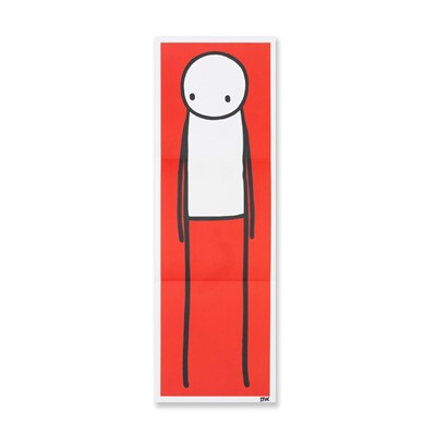 Lot 254 - Stik (British 1979-), 'Standing Figure (UK Big Issue Red), 2013