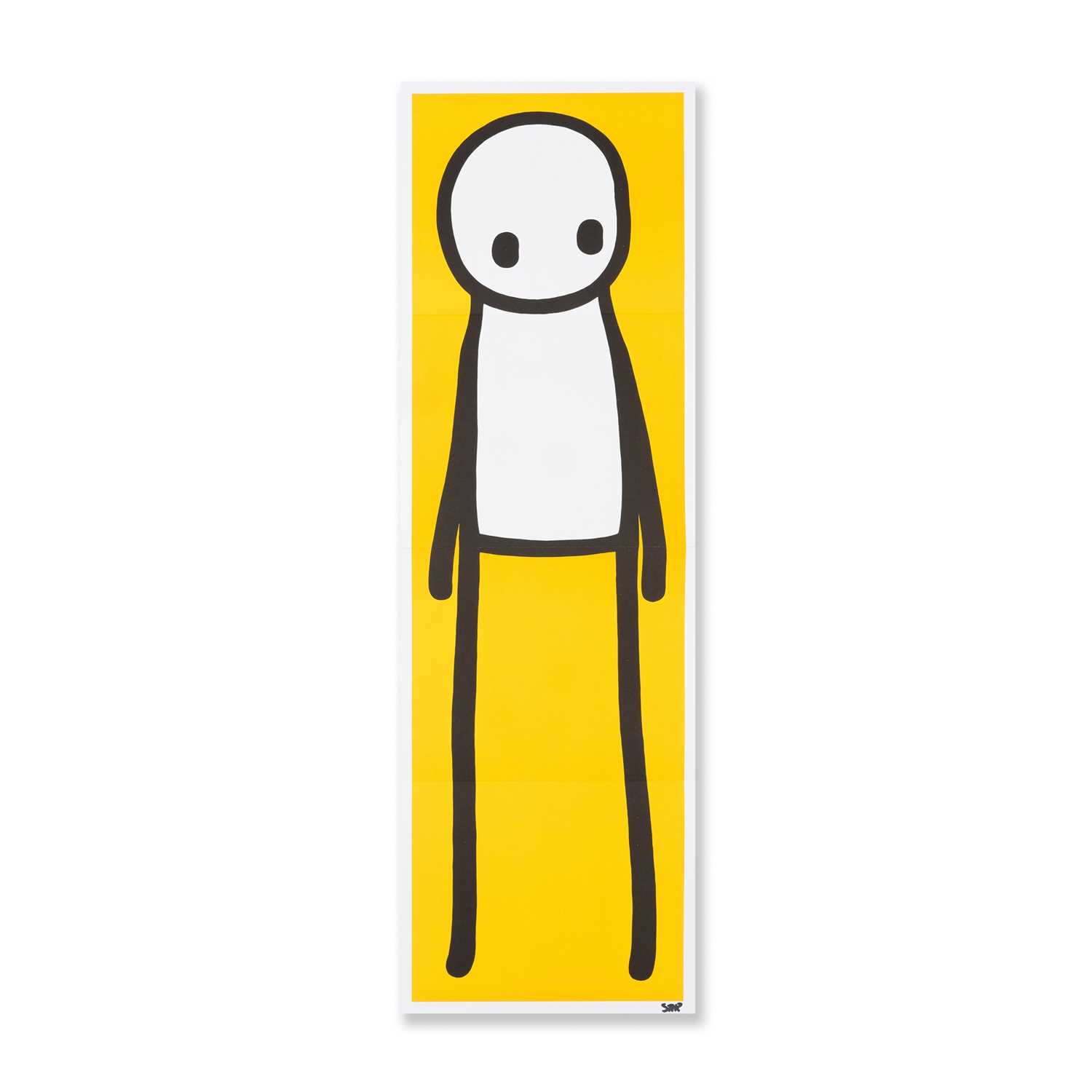 Lot 278 - Stik (British 1979-), ‘Standing Figure (Book) (Yellow)’, 2015