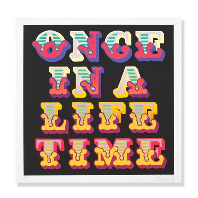 Lot 191 - Ben Eine (British 1970-), 'Once In A Lifetime', 2024