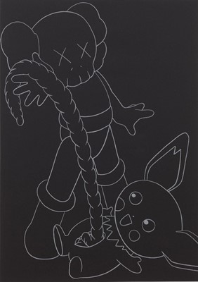 Lot 173 - Kaws (American 1974-), 'Astroboy vs Pikachu', 2002